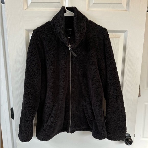 Torrid black zip-up jacket - Picture 3 of 3
